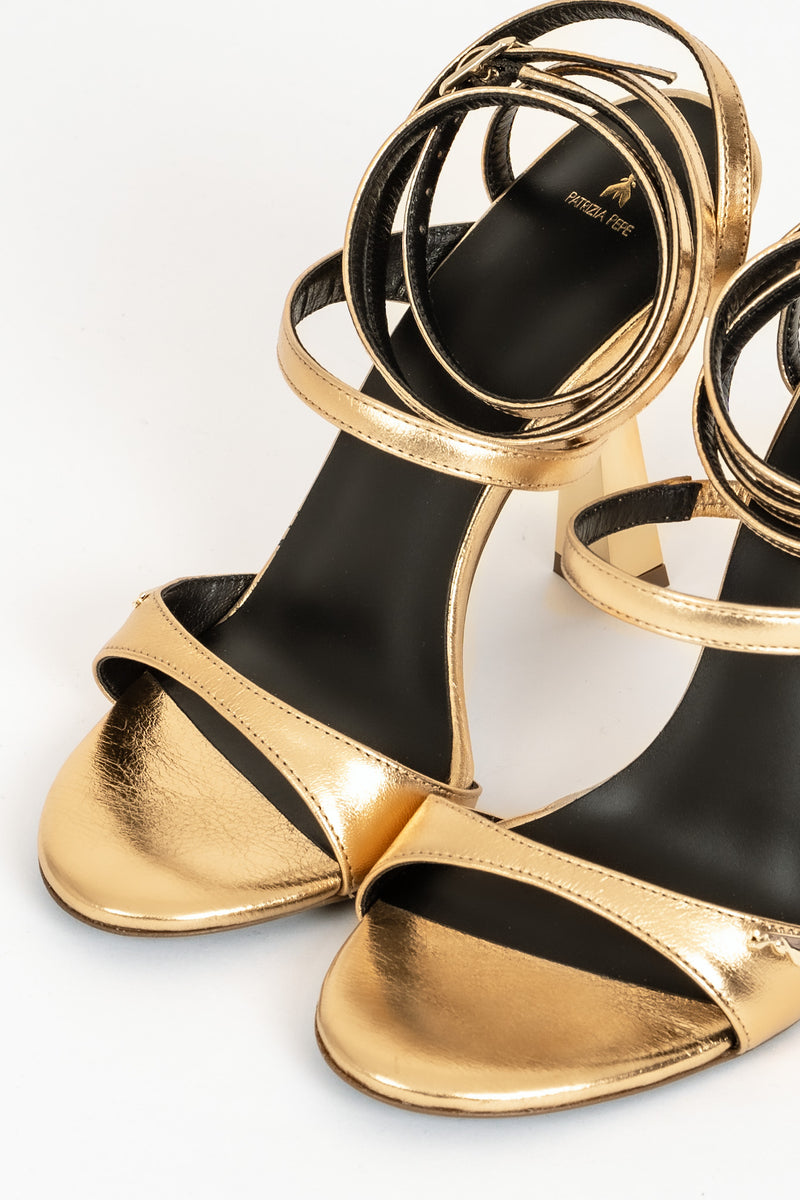 Sandalo Cinturino a Caviglia Solad Gold