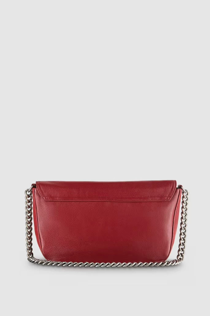 Borsa con Tracolla Catena Velvet Red