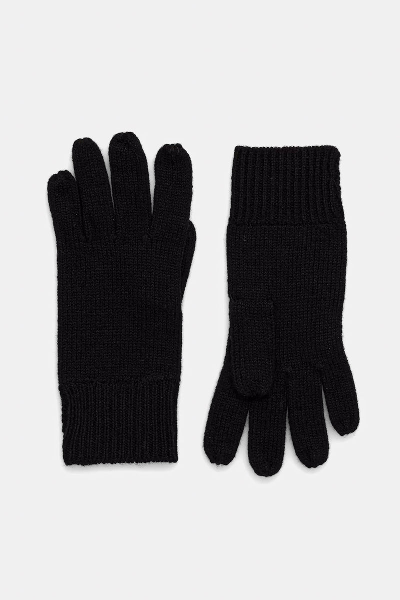 Guanti + Manicotto in Lana Nero