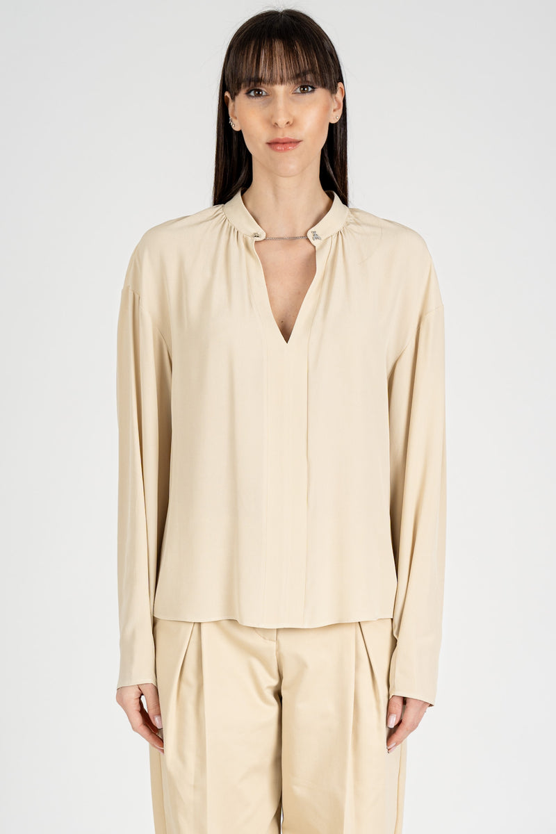 Camicia con Gemelli Modern Beige