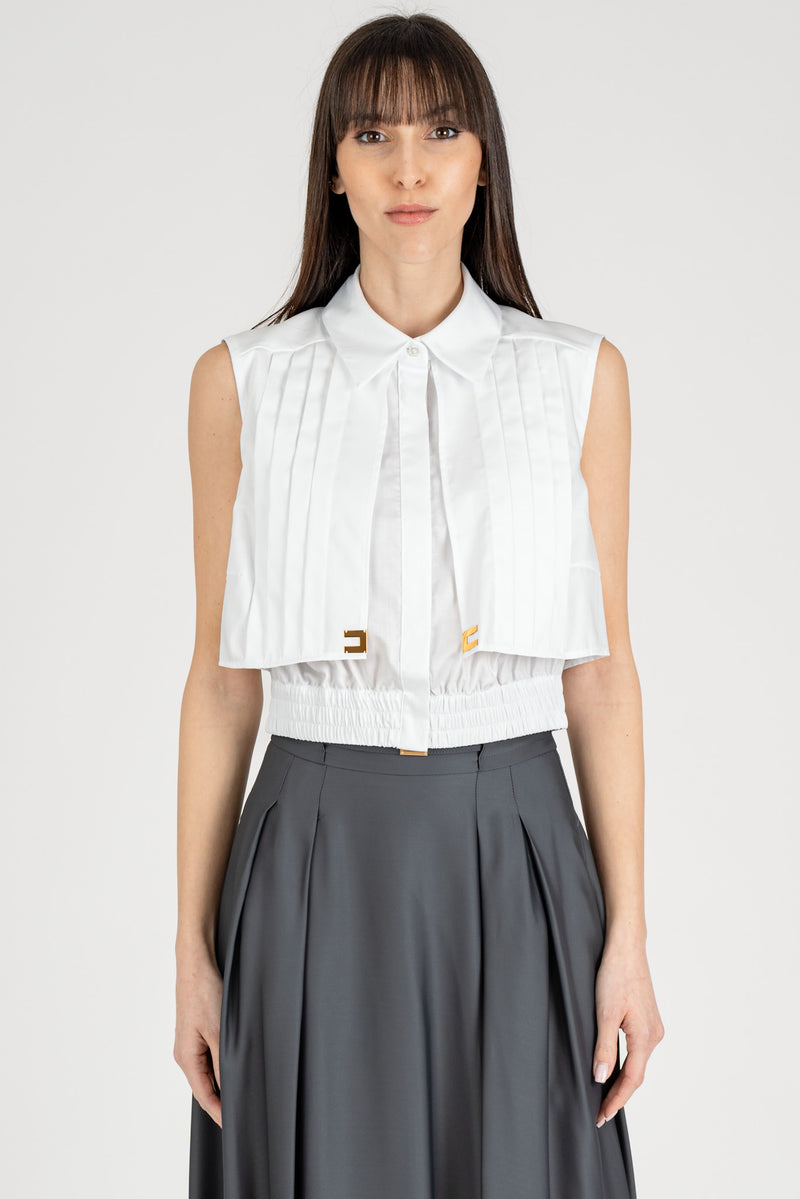 Camicia Cropped Bianco