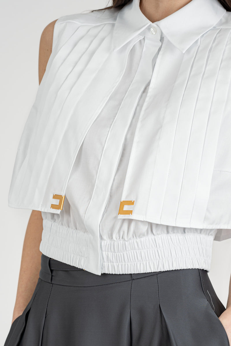 Camicia Cropped Bianco