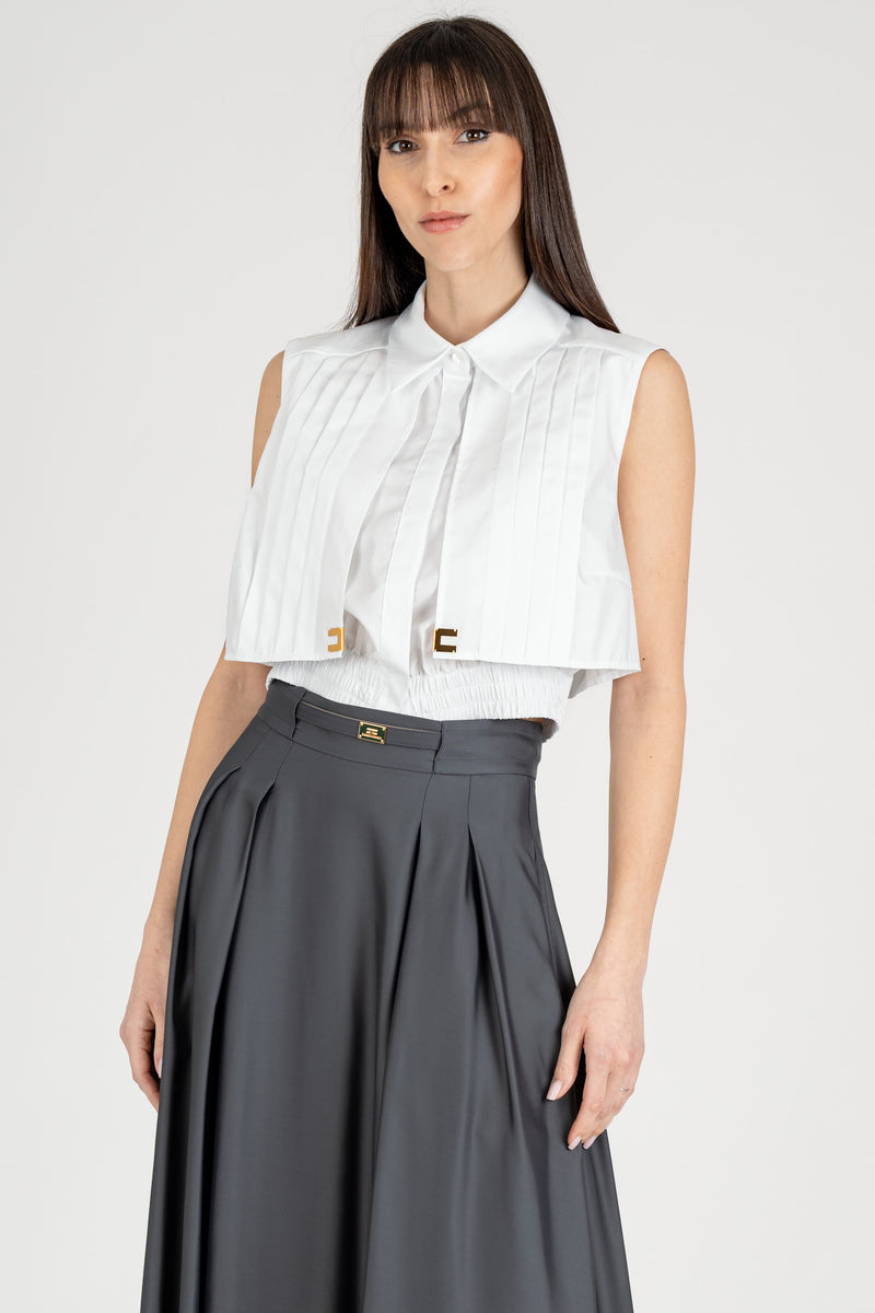 Camicia Cropped Bianco