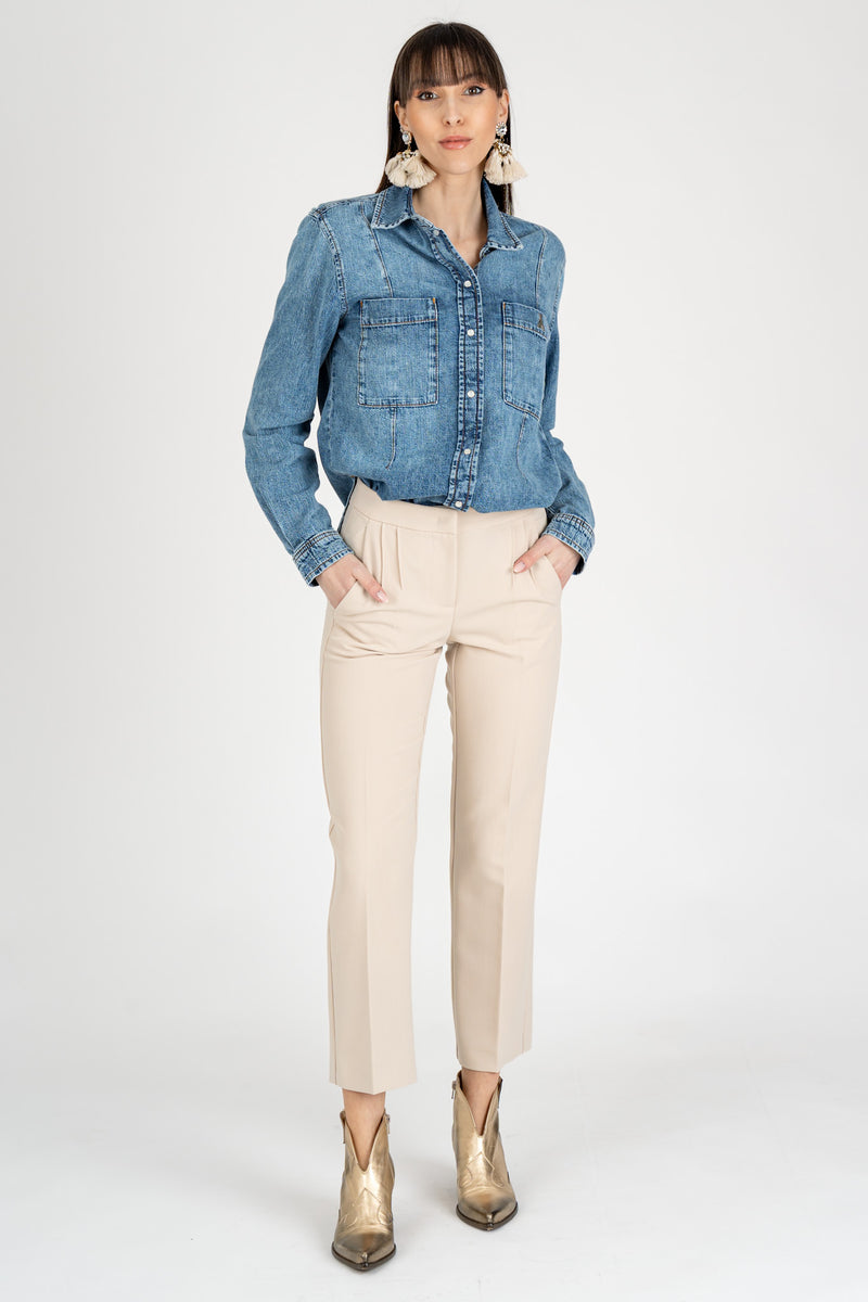 Camicia in Denim Blue Wash