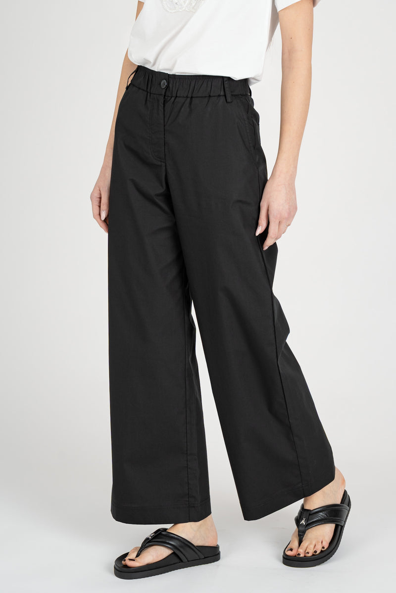 Pantalone Gamba Dritta Nero