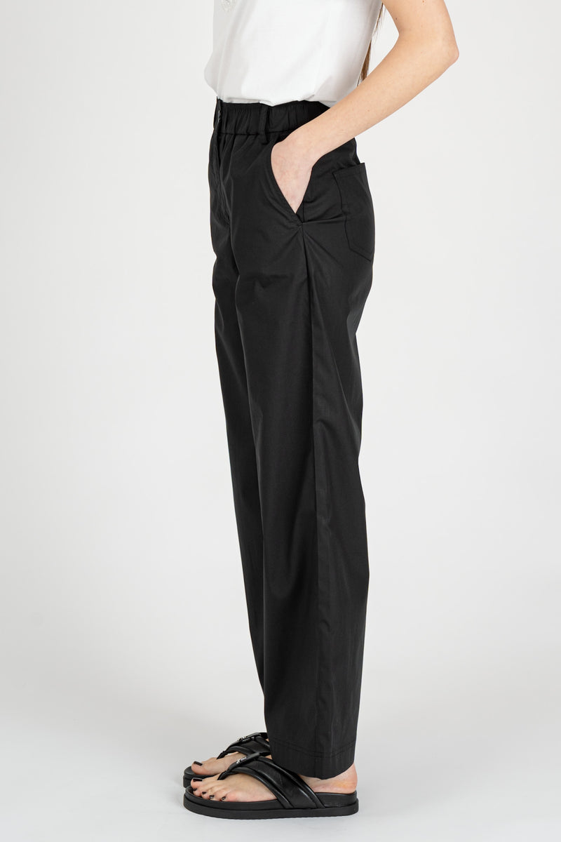 Pantalone Gamba Dritta Nero