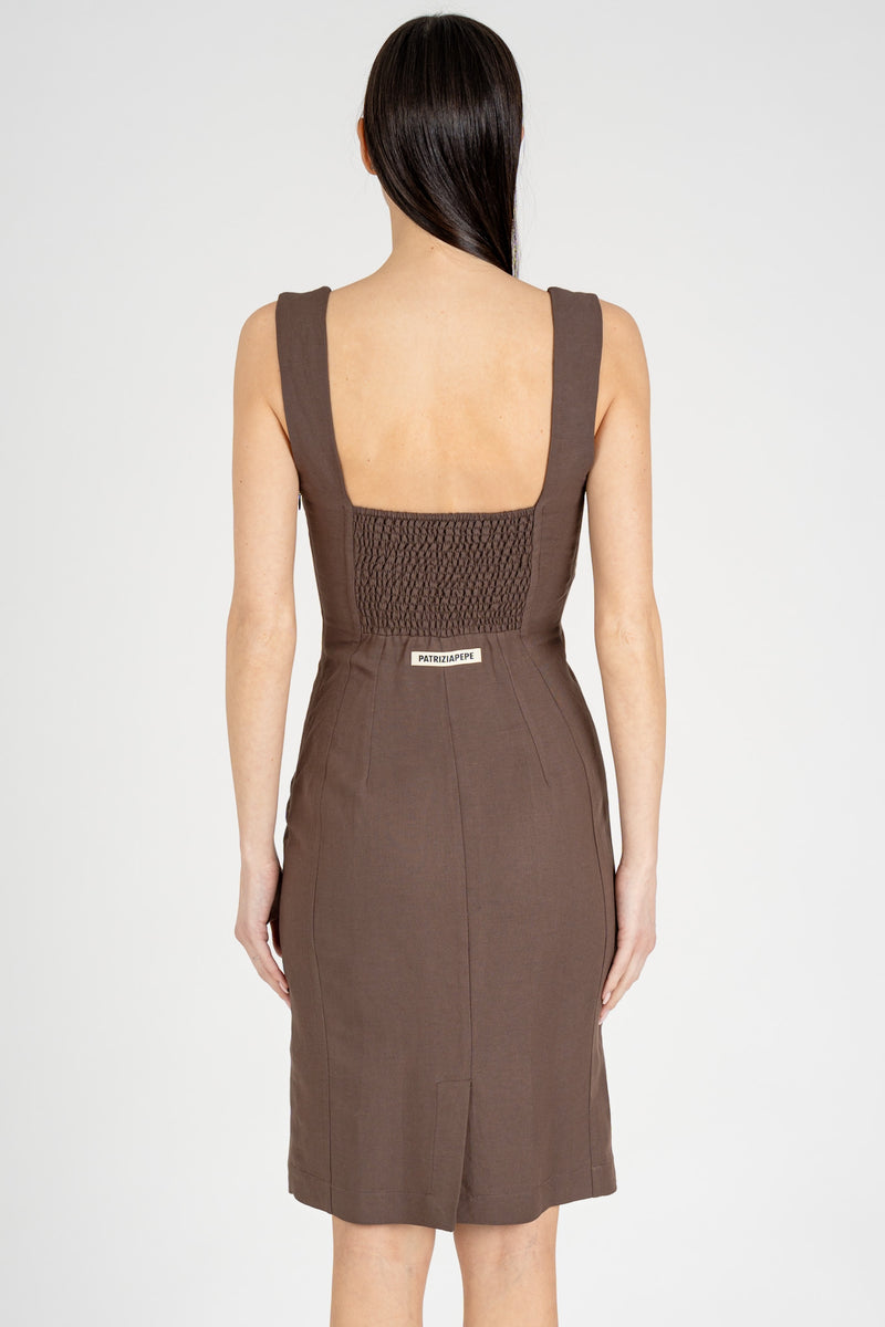 Abito Cut-Out Sensual Brown