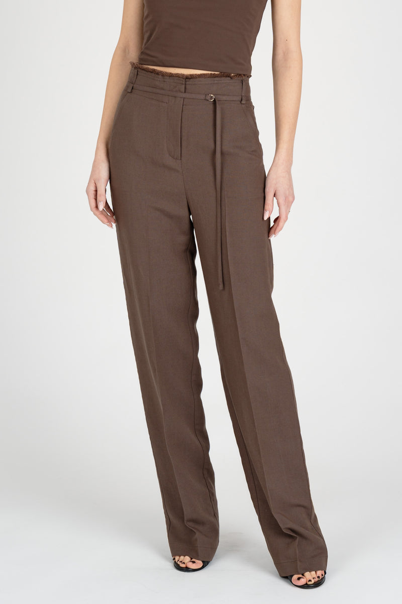 Pantalone Regular Fit Sensual Brown