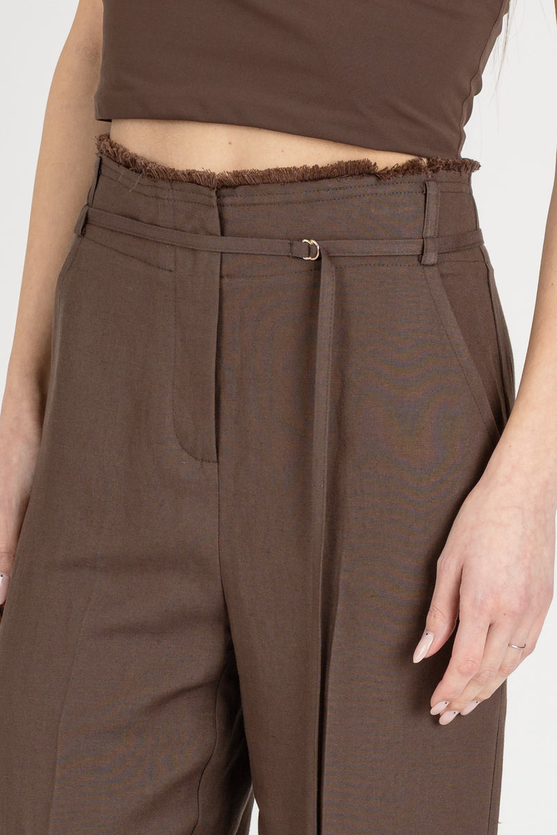 Pantalone Regular Fit Sensual Brown