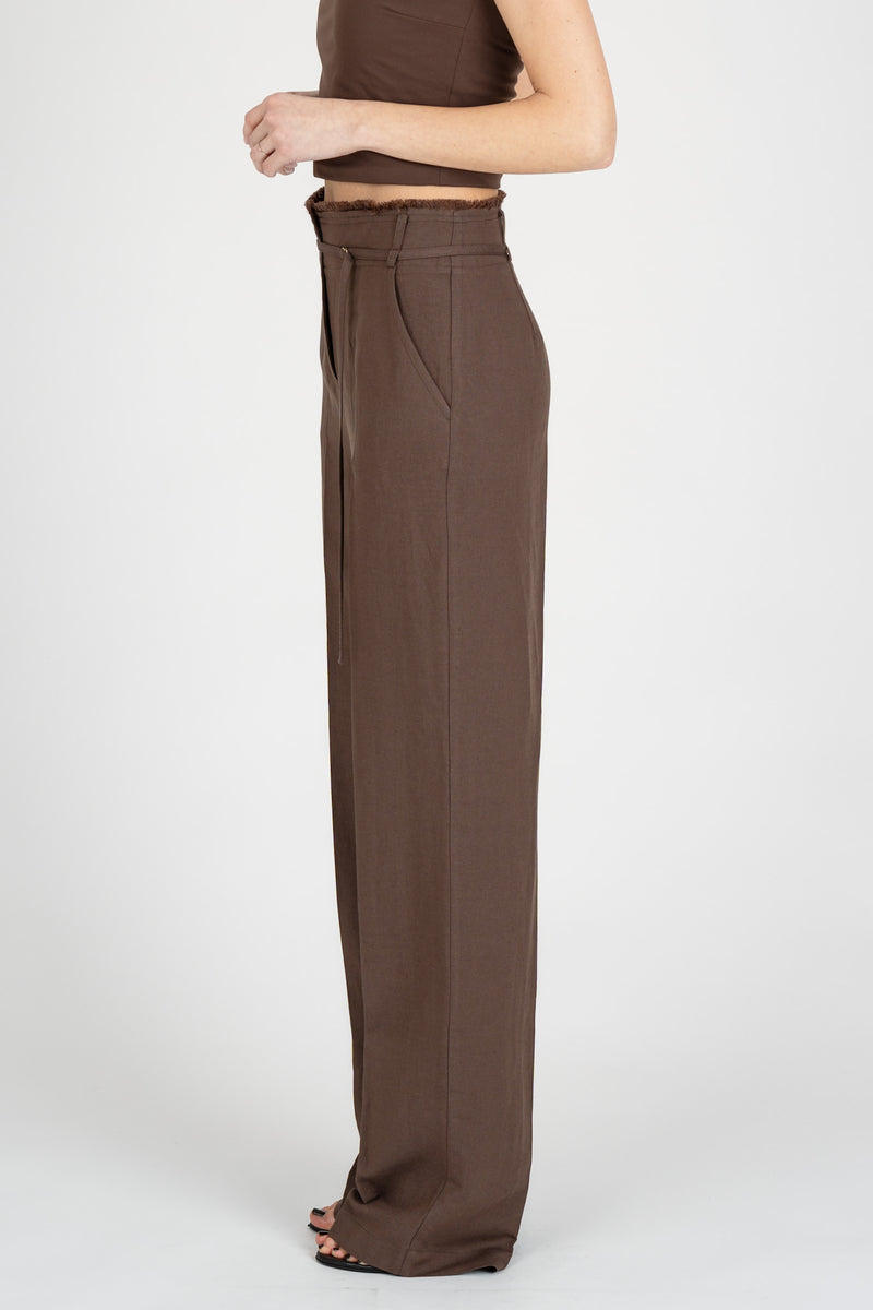 Pantalone Regular Fit Sensual Brown