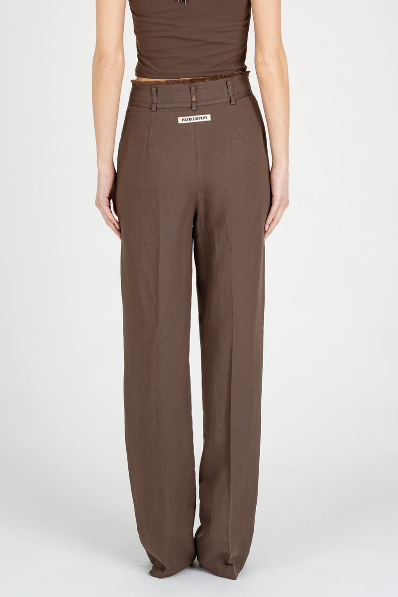 Pantalone Regular Fit Sensual Brown