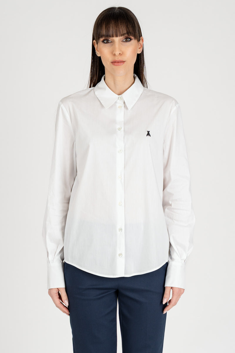 Camicia con Fly Bianco Ottico