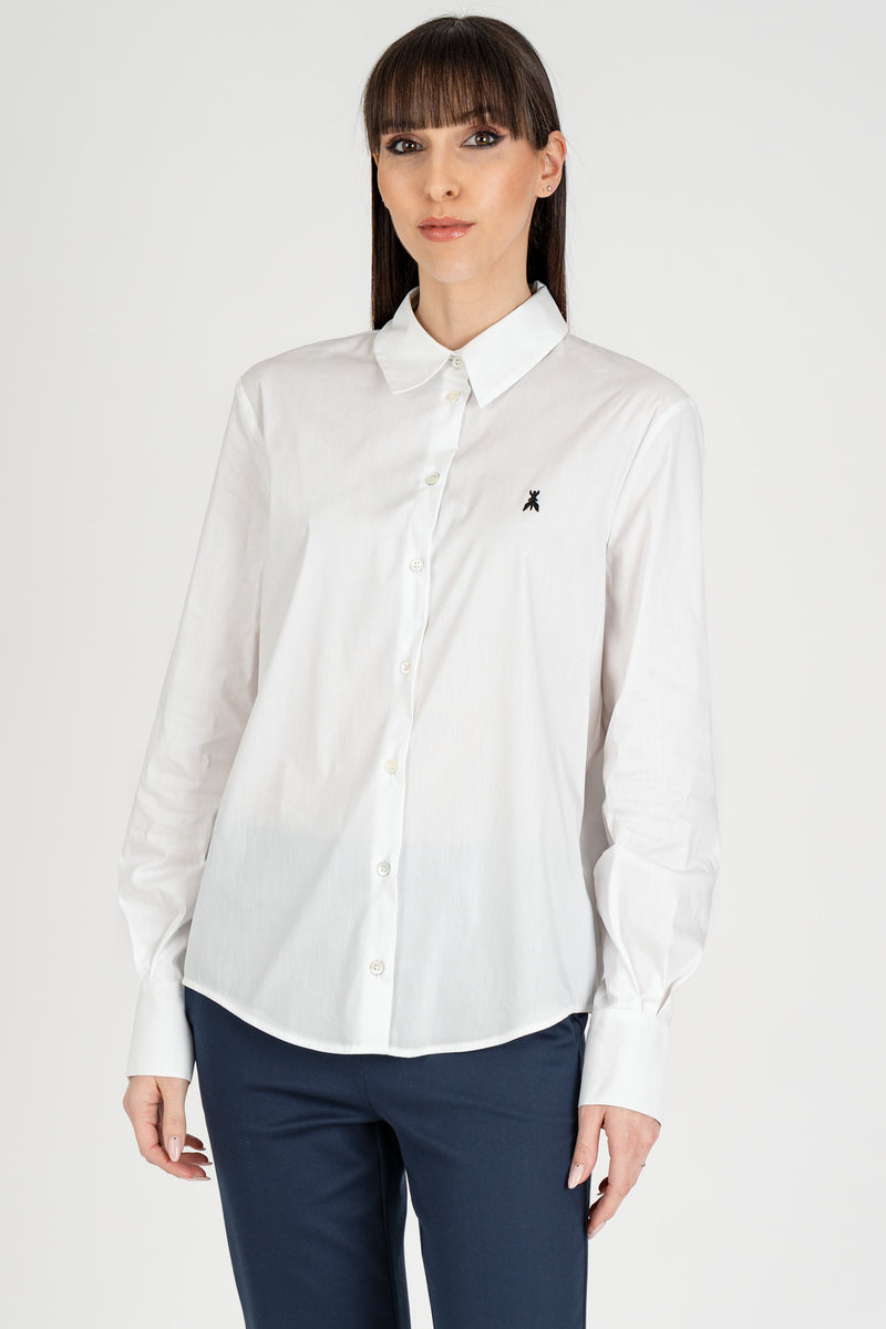 Camicia con Fly Bianco Ottico