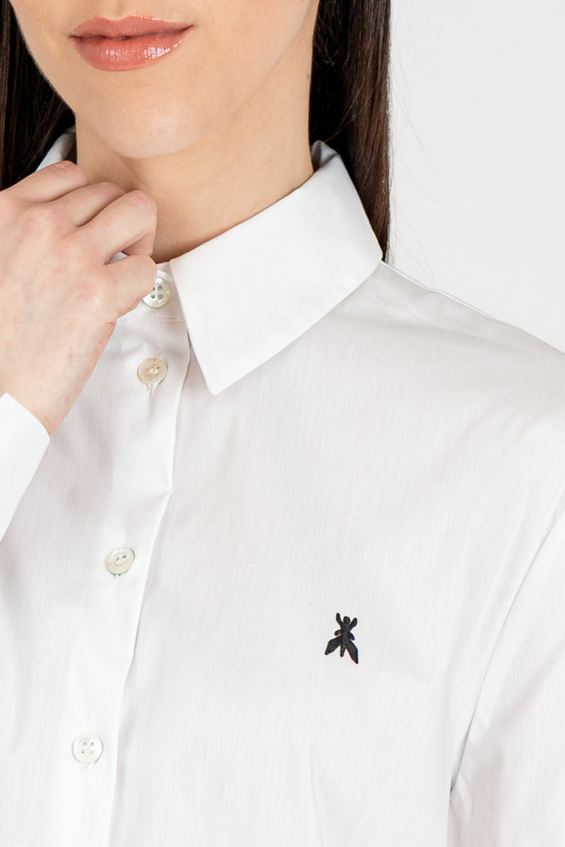 Camicia con Fly Bianco Ottico