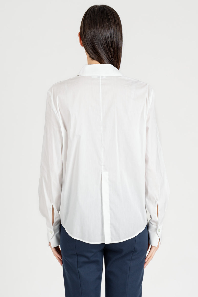 Camicia con Fly Bianco Ottico