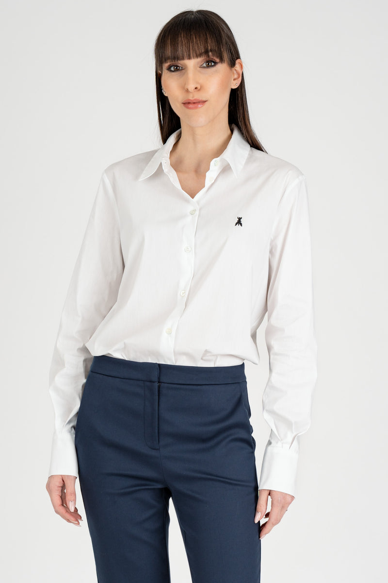 Camicia con Fly Bianco Ottico