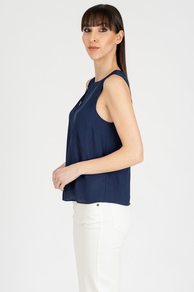 Top Dettaglio Fly Navy