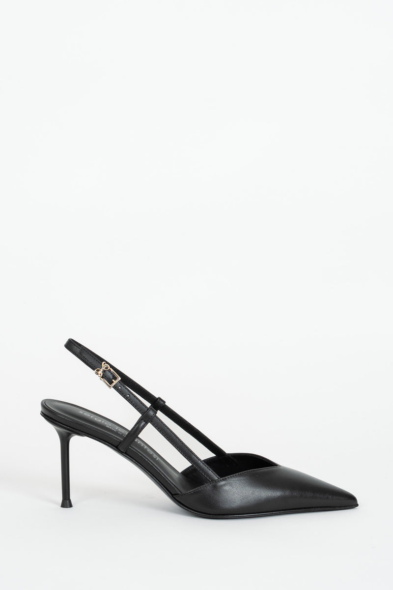 Sandalo Sling Back Nero