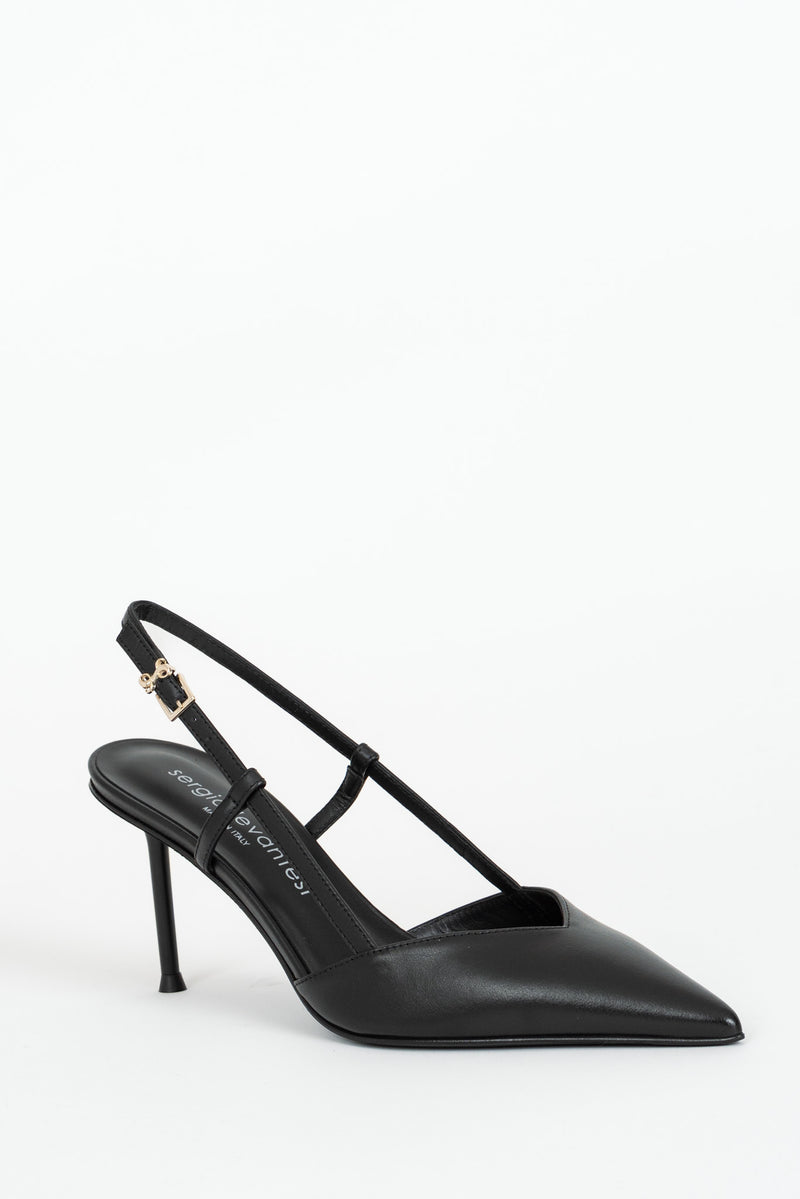 Sandalo Sling Back Nero