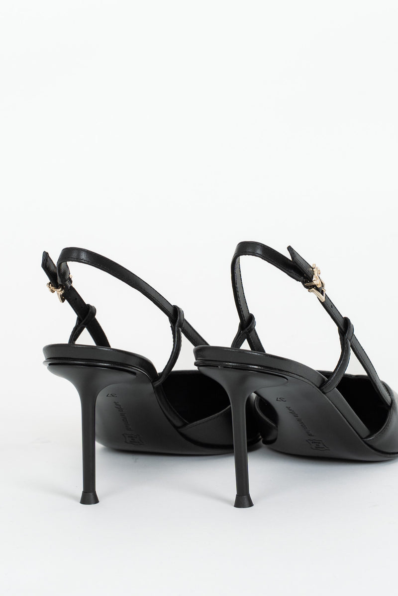 Sandalo Sling Back Nero