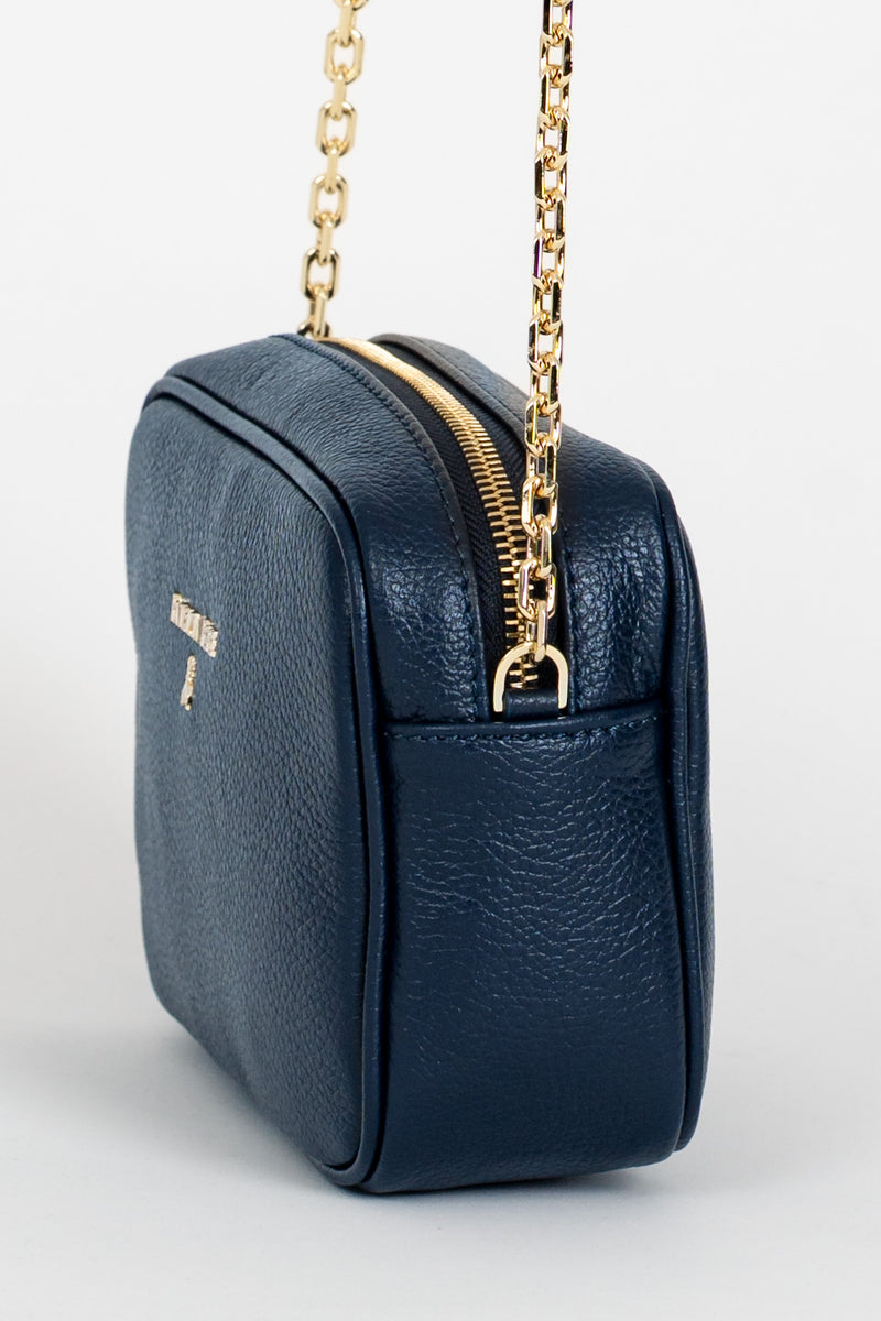 Borsa con Tracolla In Pelle Navy