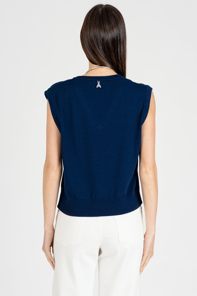 Maglia Gilet Spring Blue