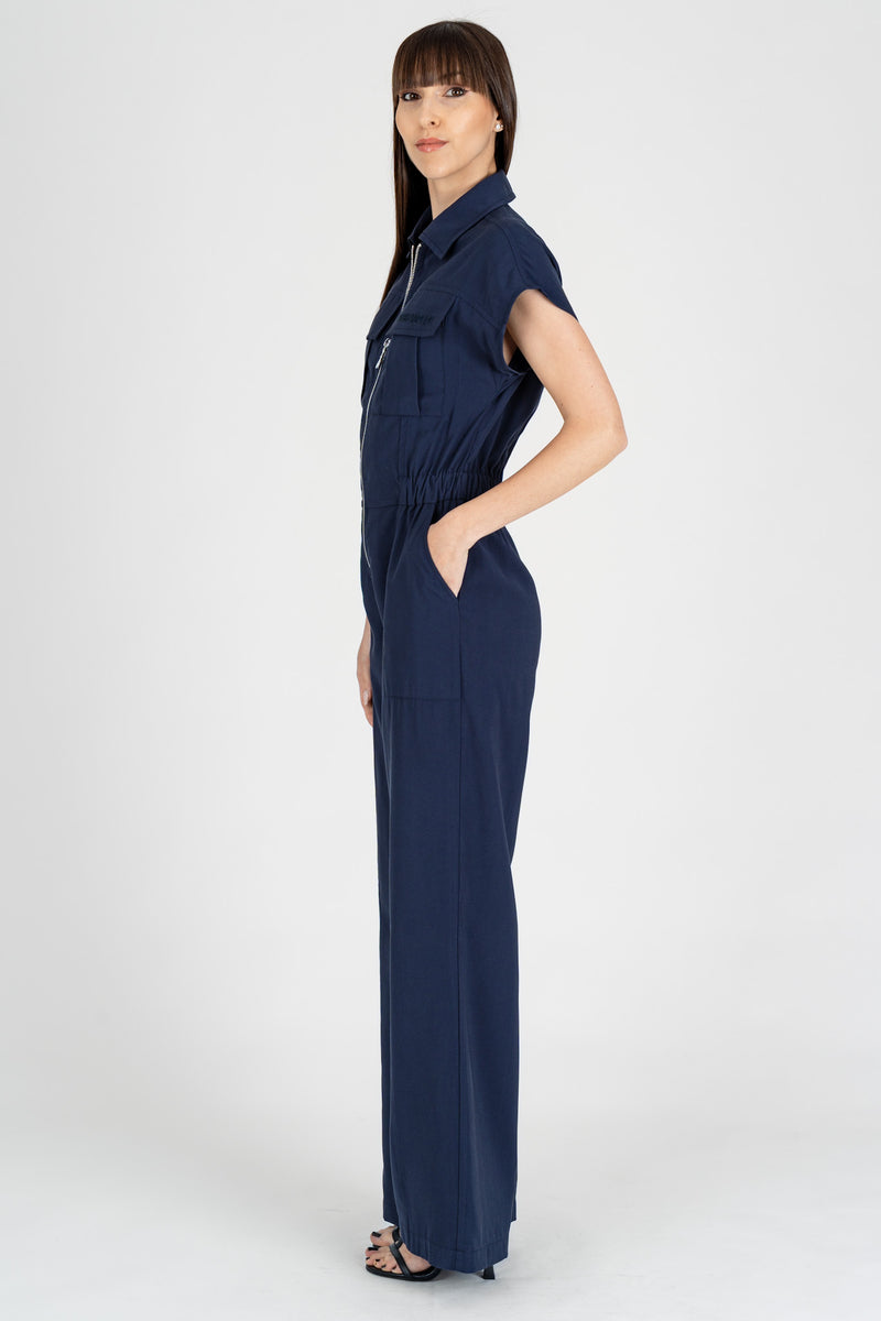 Tuta Casual Fluida Navy