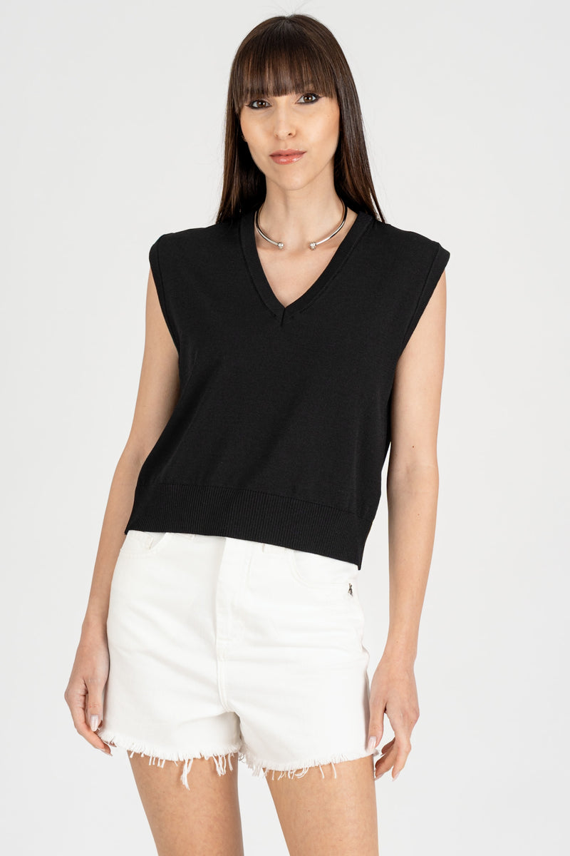 Maglia Gilet Nero
