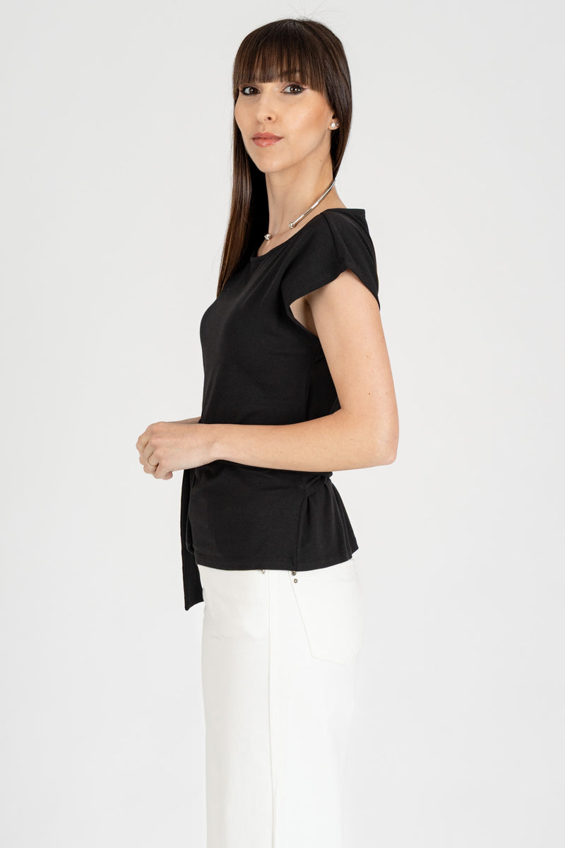 T-Shirt con Fusciacca Nero