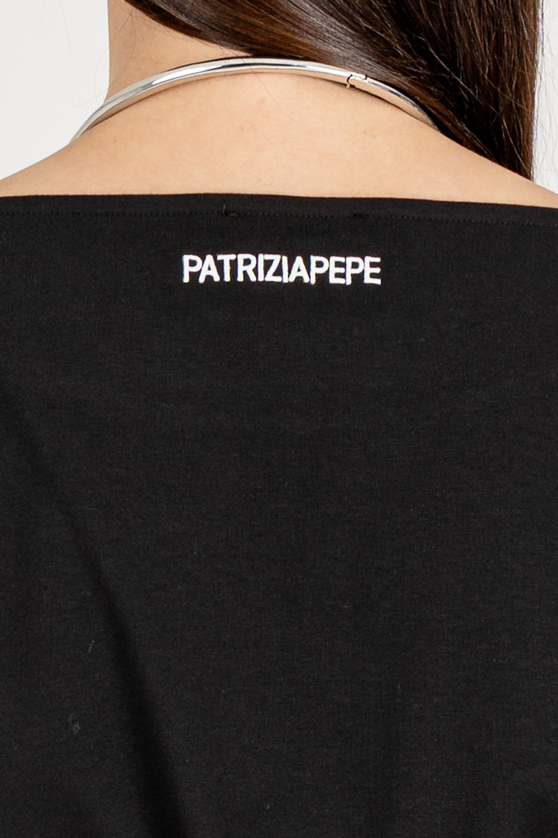 T-Shirt con Fusciacca Nero