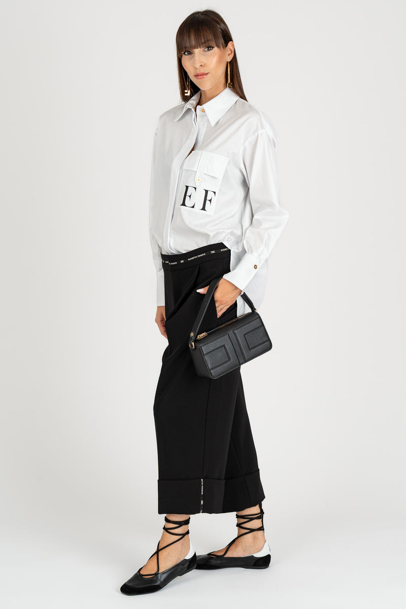 Camicia a Righe "EF" Bianco