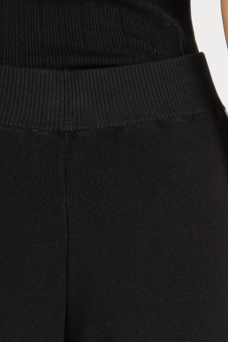 Pantalone con Bande Nero-Milk