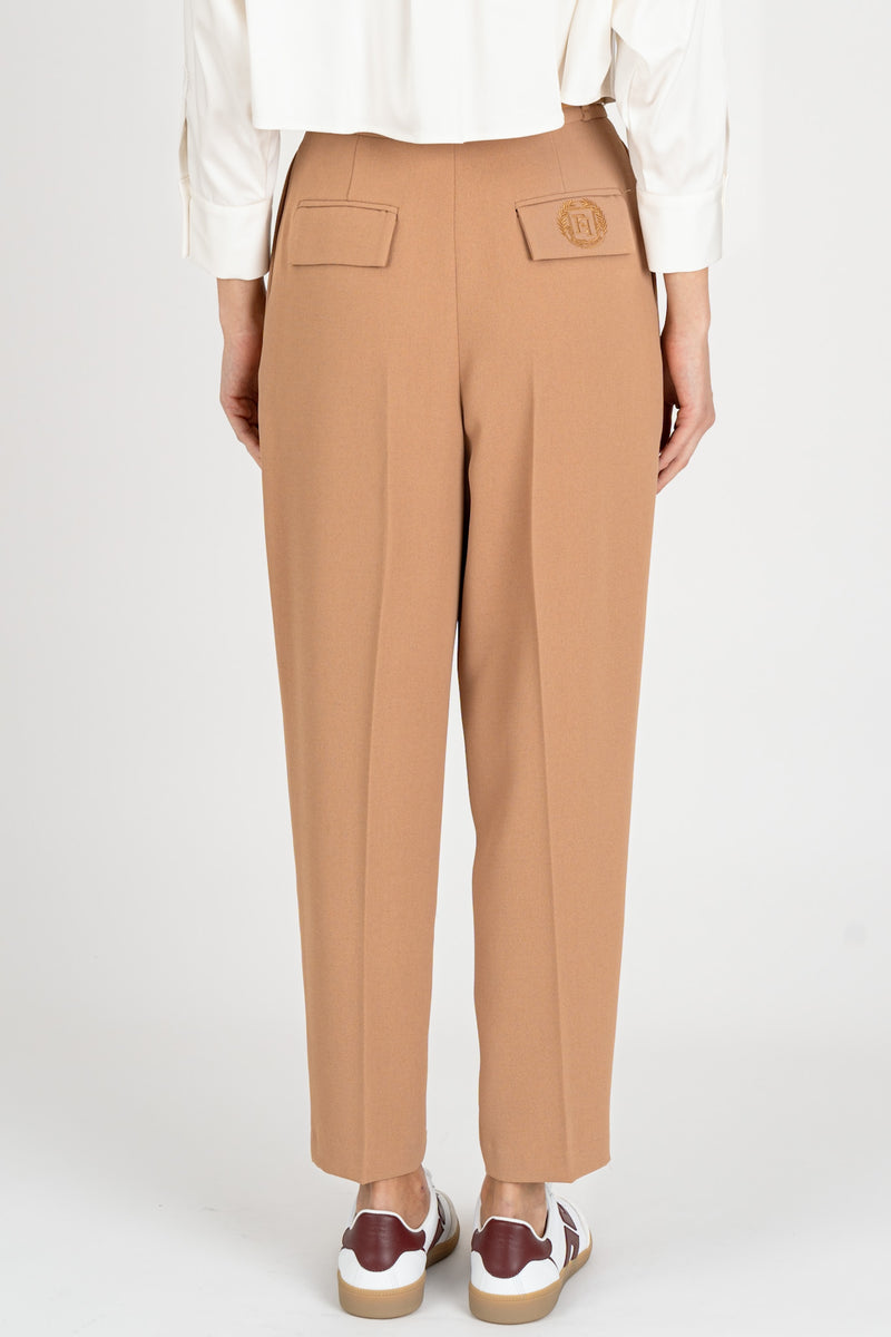 Pantalone con Cintura Camel