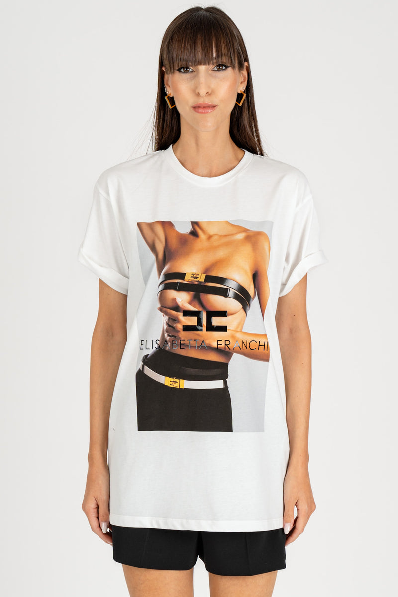 T-Shirt stampa Grafica Gesso