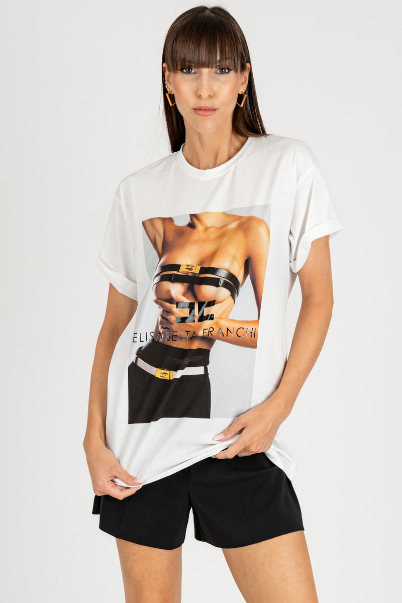 T-Shirt stampa Grafica Gesso