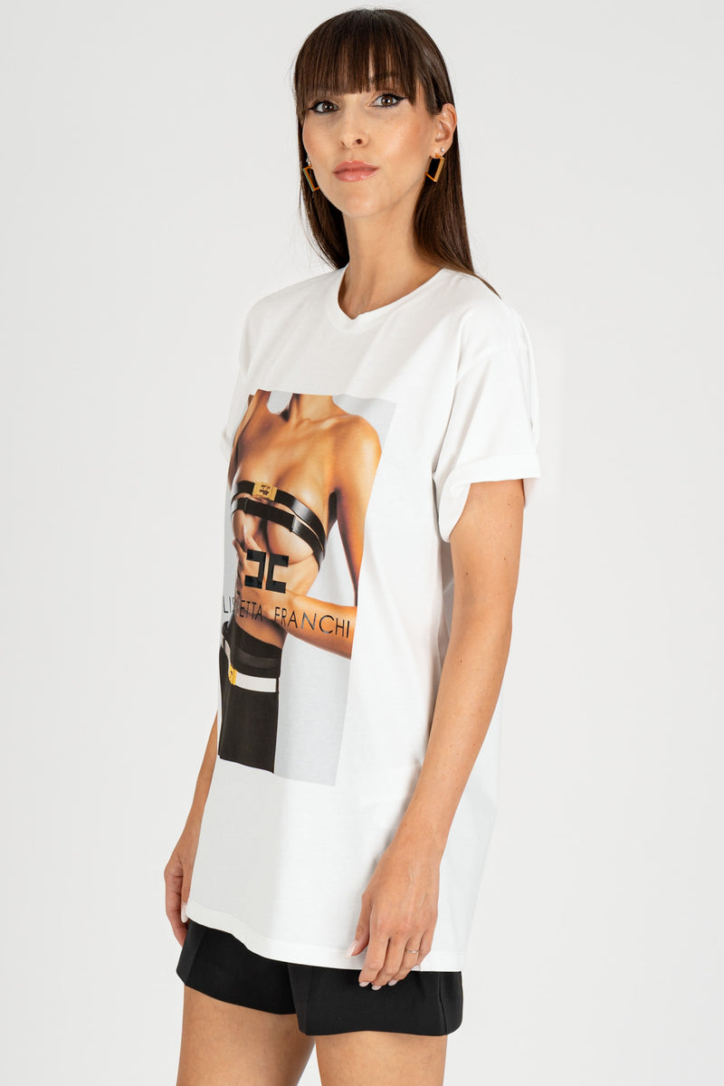 T-Shirt stampa Grafica Gesso