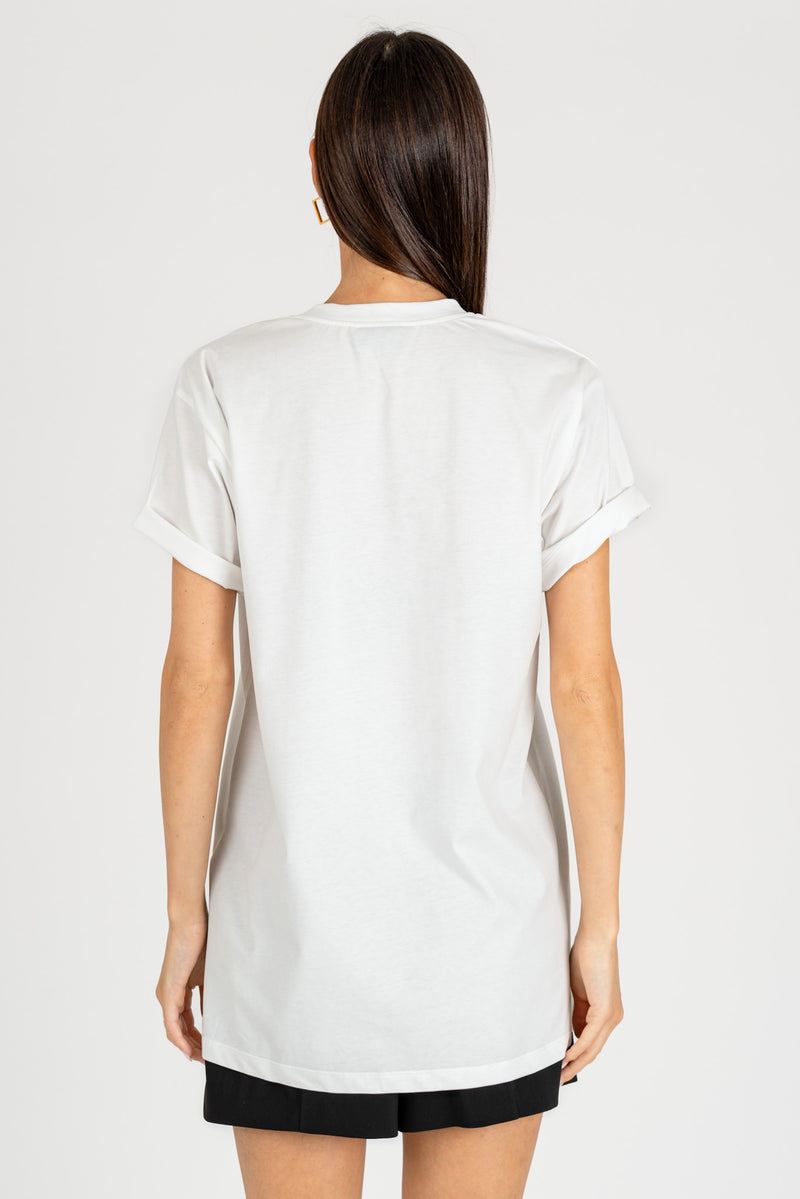 T-Shirt stampa Grafica Gesso