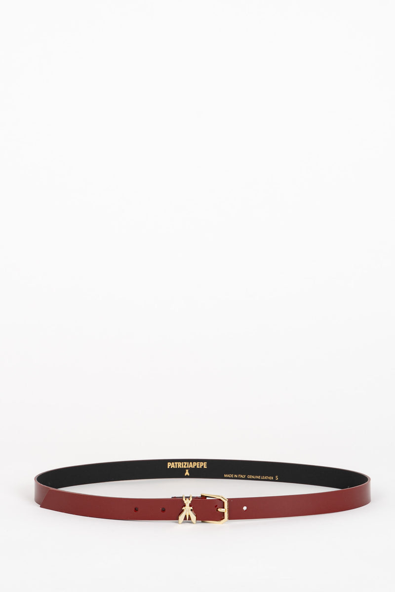 Cintura in Vernice Glossy Red