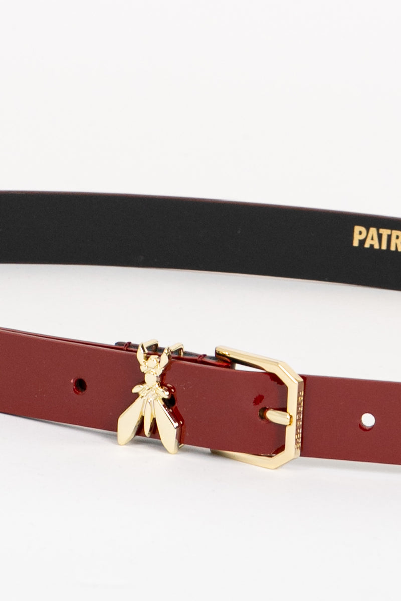 Cintura in Vernice Glossy Red