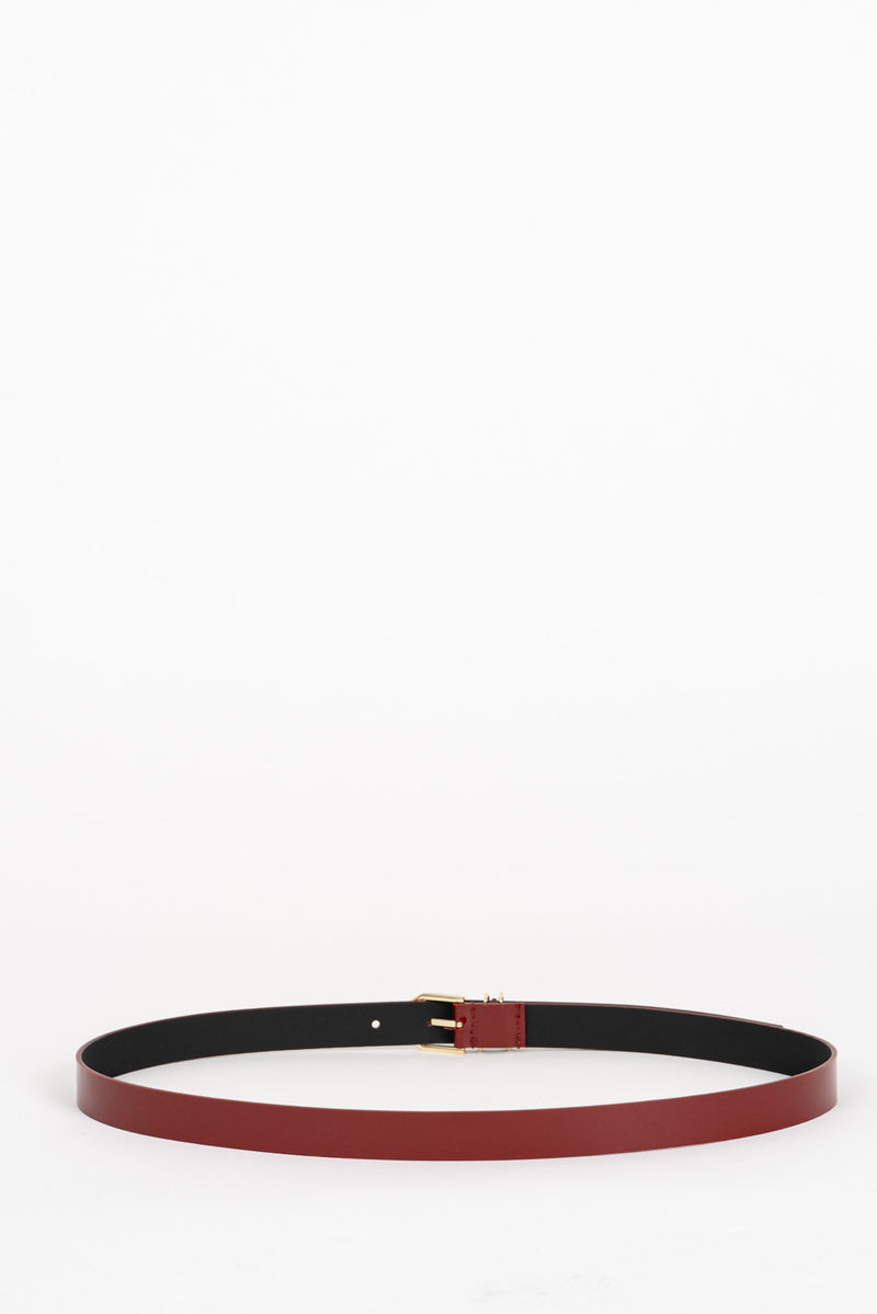 Cintura in Vernice Glossy Red