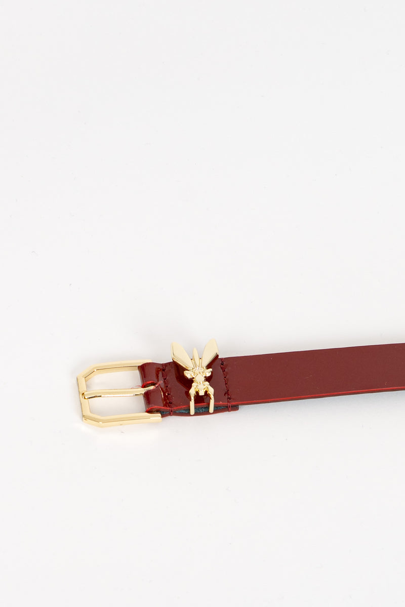 Cintura in Vernice Glossy Red