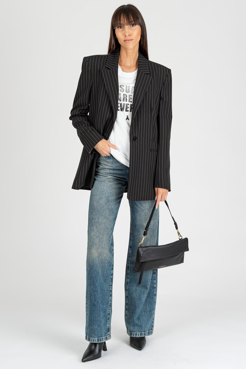 Giacca Blazer Gessato Black Stripes