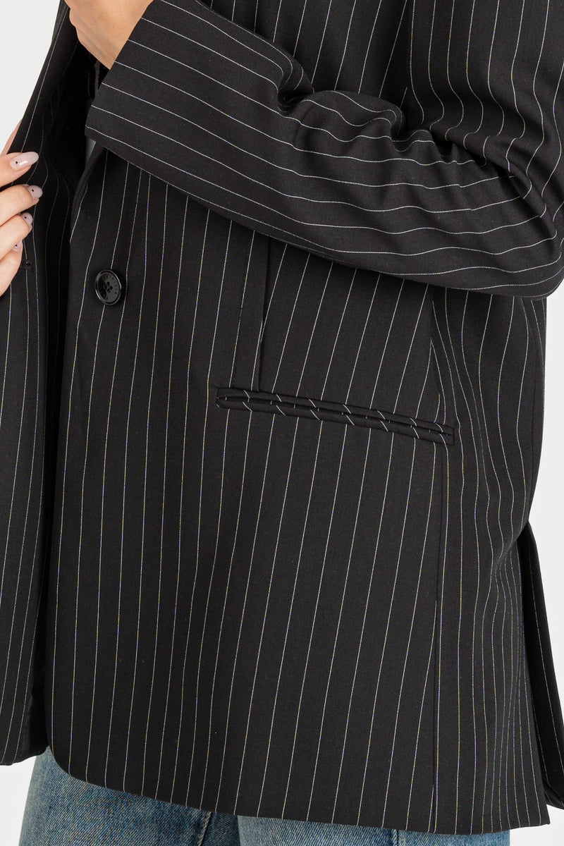 Giacca Blazer Gessato Black Stripes