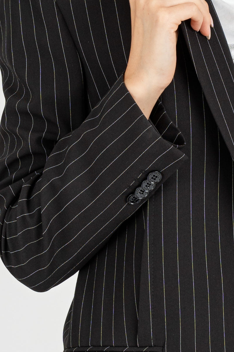 Giacca Blazer Gessato Black Stripes