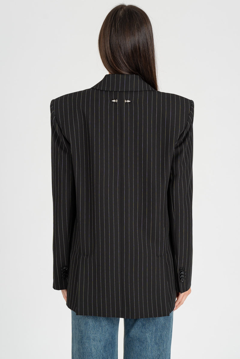 Giacca Blazer Gessato Black Stripes