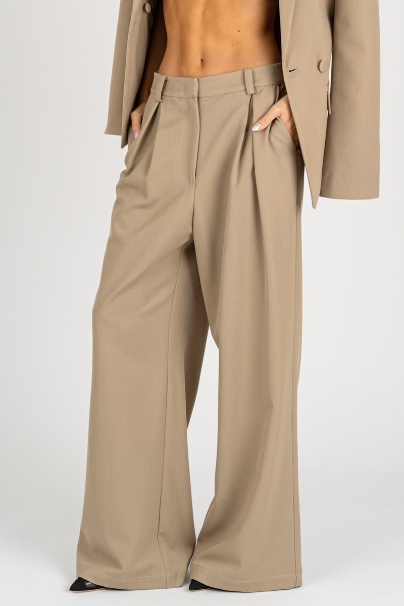 Pantalone Oversize Stone Beige