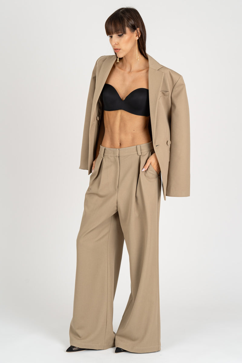 Pantalone Oversize Stone Beige