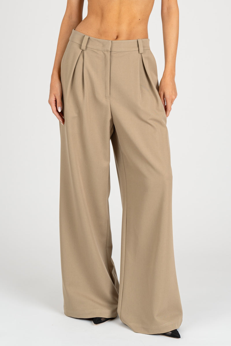 Pantalone Oversize Stone Beige