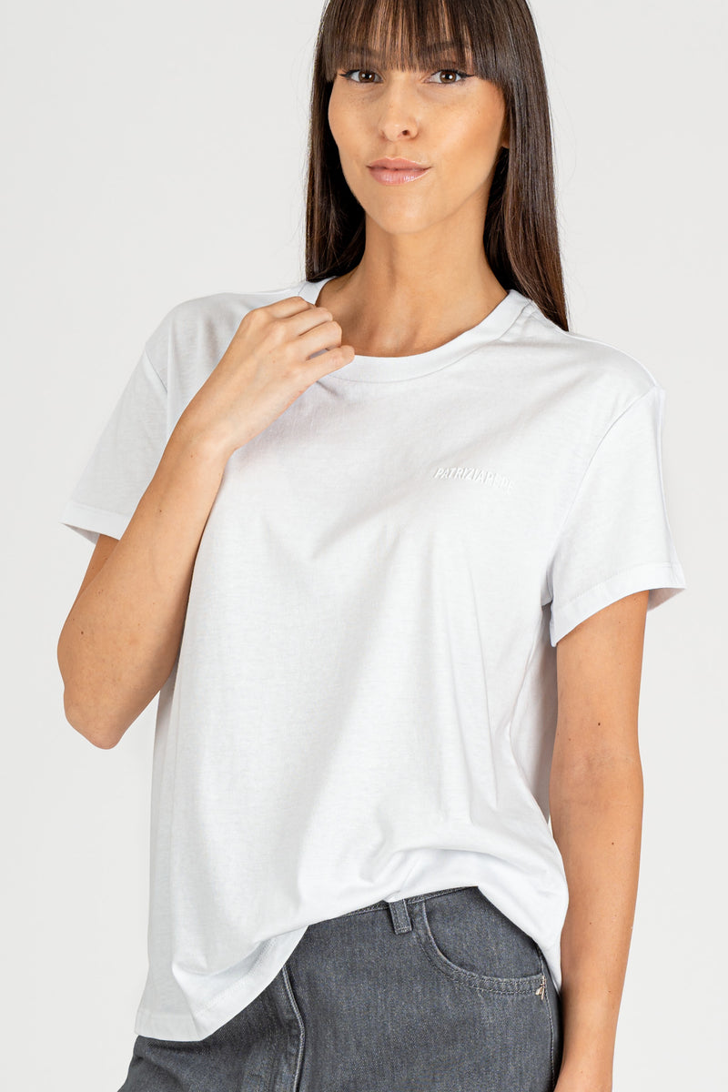 T-Shirt con logo Bianco Ottico