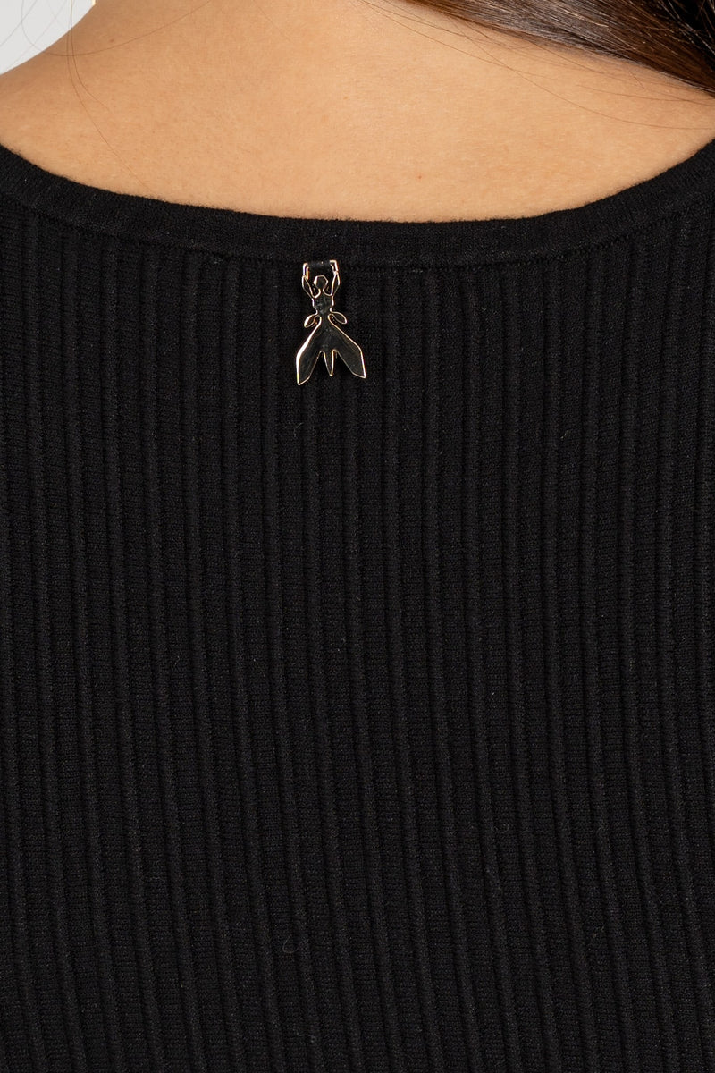 Abito in Maglia Costa Nero